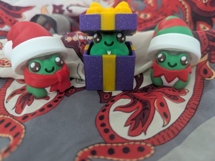Fidget Clicker Weihnachts-Frosch