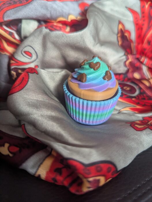Cupcake Fidget Clicker "Unfinished" 3D gedruckt