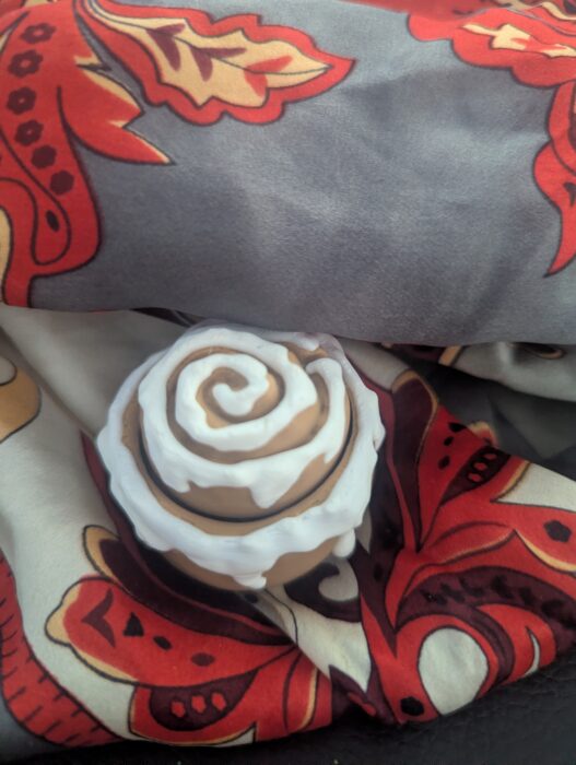 Zimtschnecken Fidget Clicker "Unfinished" 3D gedruckt