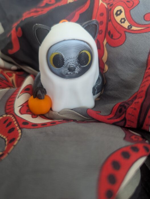 Fidget Clicker Ghost Cat